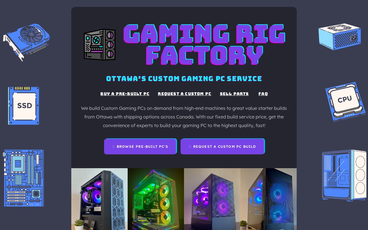 Gaming Rig Factory - We Build Custom Gaming PC's, Tailored To You!